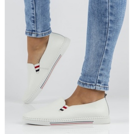 Chaussures en cuir FILIPPO DP066 / 22 Wh blanc blanche 3