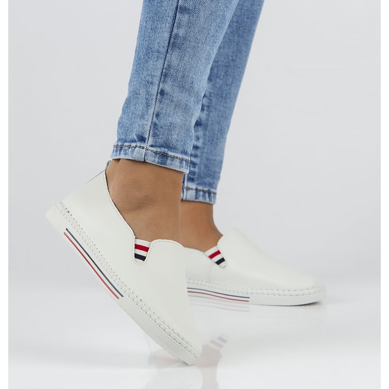 Chaussures en cuir FILIPPO DP066 / 22 Wh blanc blanche 1