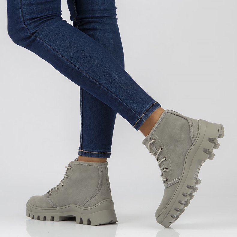 Baskets en cuir Filippo DBT3523 / 22 Gr gris 1