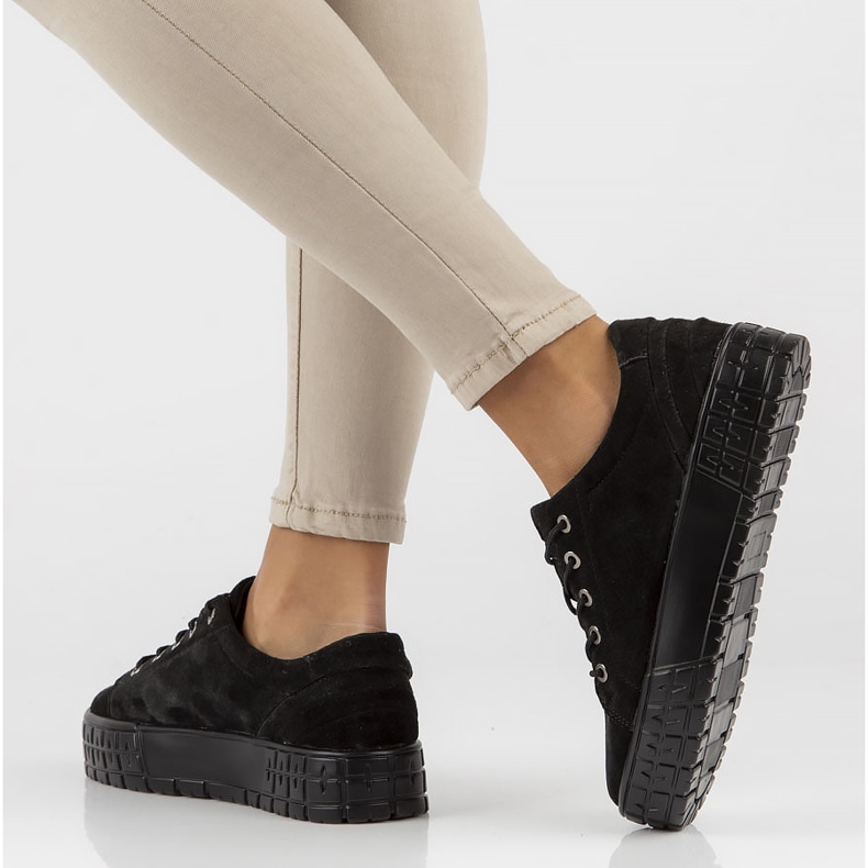 Baskets en cuir FILIPPO DP3527/22 Bk noir le noir 1