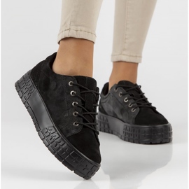 Baskets en cuir FILIPPO DP3527/22 Bk noir le noir 6