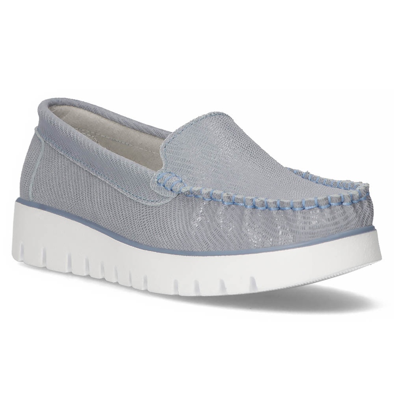 Mocassins en cuir Filippo DP3534 / 22 Bl bleu 1
