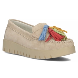 Chaussures en cuir Filippo DP3535/22 Soyez beige 1