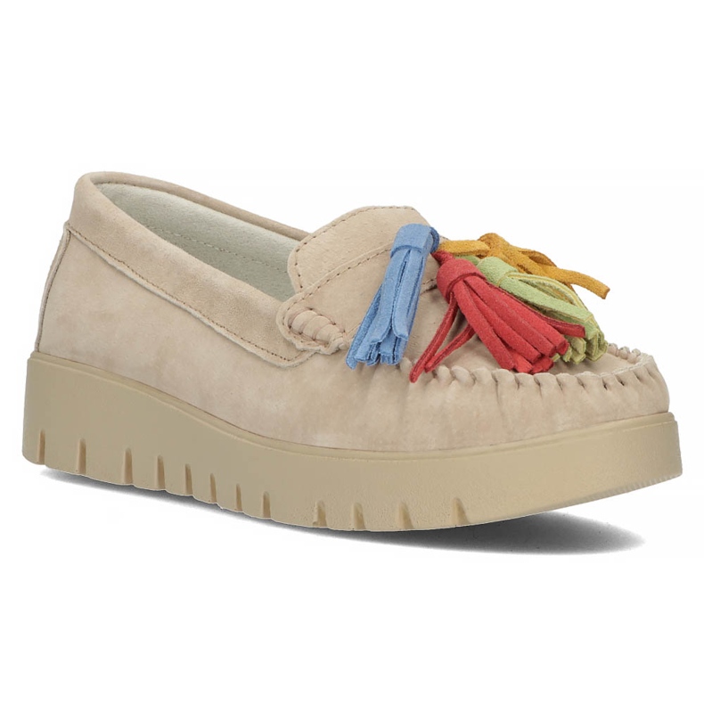 Chaussures en cuir Filippo DP3535/22 Soyez beige 1