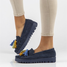 Chaussures en cuir Filippo DP3535/22 Nv bleu marine 1 Chaussures en cuir Filippo DP3535/22 Nv bleu marine 1