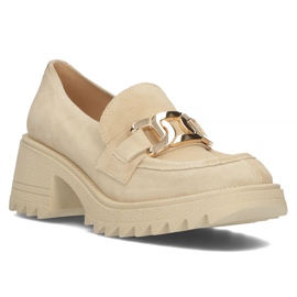 Chaussures en daim Filippo 20107 beige 3
