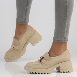 Chaussures en daim Filippo 20107 beige 2