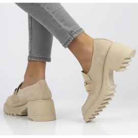 Chaussures en daim Filippo 20107 beige 1