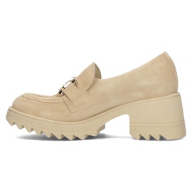 Chaussures en daim Filippo 20107 beige 4
