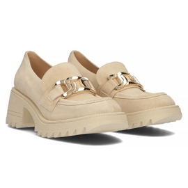 Chaussures en daim Filippo 20107 beige 5