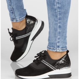 Baskets en cuir Filippo DP1388 / 22 Bk noir 1