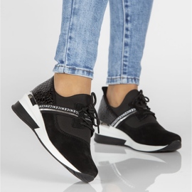 Baskets en cuir Filippo DP1388 / 22 Bk noir le noir 4