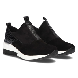 Baskets en Cuir Filippo DP1689/22 Bk Noir le noir 4