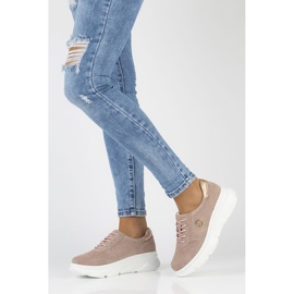 Baskets en cuir Filippo DP2138 / 22 Lt Pi rose 1