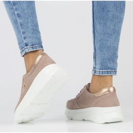 Baskets en cuir Filippo DP2138 / 22 Lt Pi rose 6