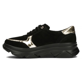 Baskets en cuir Filippo DP2138/22 Bk Go noir le noir d'or 5