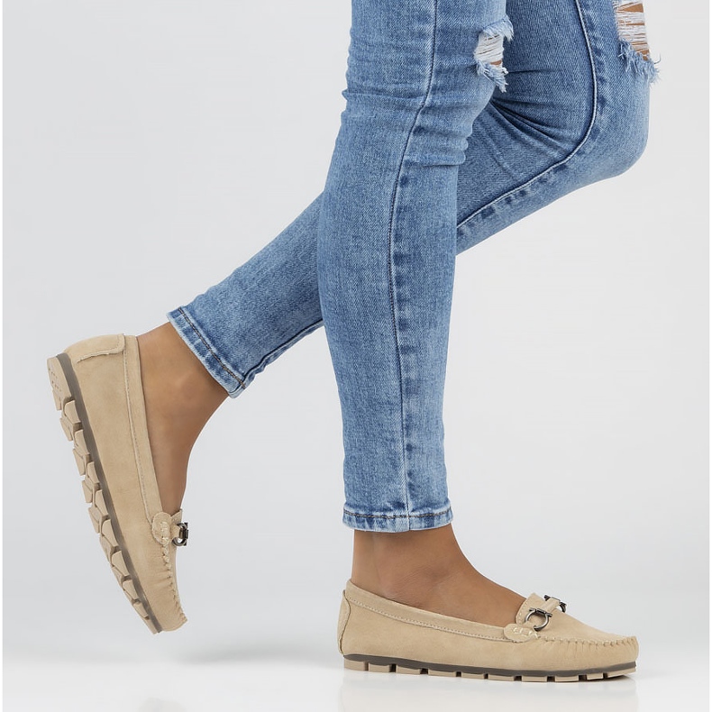 Mocassins en cuir Filippo DP3613/22 Be beige 1