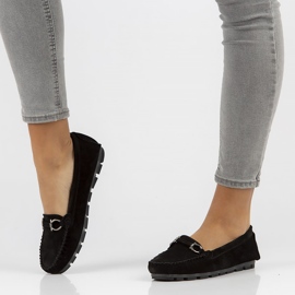 Mocassins en cuir Filippo DP3613 / 22 Bk noir le noir 5