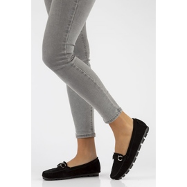 Mocassins en cuir Filippo DP3613 / 22 Bk noir le noir 4