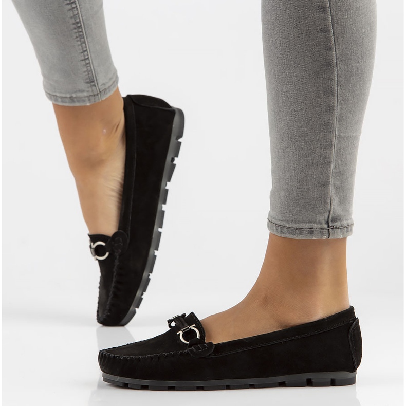 Mocassins en cuir Filippo DP3613 / 22 Bk noir le noir 1