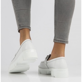 Chaussures en cuir Filippo DP3221 / 22 Wh blanc 1