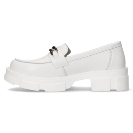 Chaussures en cuir Filippo DP3221 / 22 Wh blanc 2
