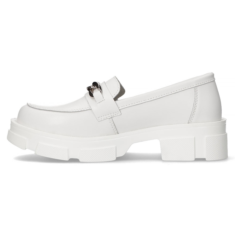 Chaussures en cuir Filippo DP3221 / 22 Wh blanc 2