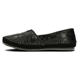 Chaussures en cuir Filippo DP031 / 22 Bk Cr noir le noir 3