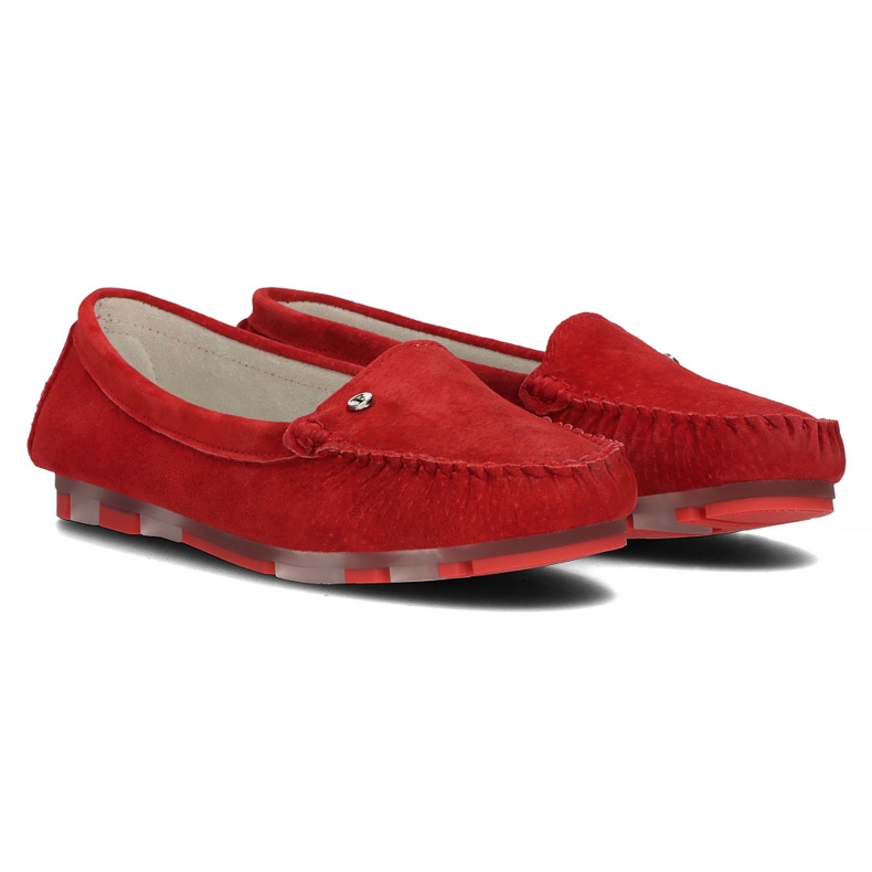 Mocassins en cuir rouge Filippo DP2037/22 Rd 1 Mocassins en cuir rouge Filippo DP2037/22 Rd 1