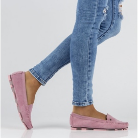 Mocassins en cuir Filippo DP2037/22 Pi rose 3