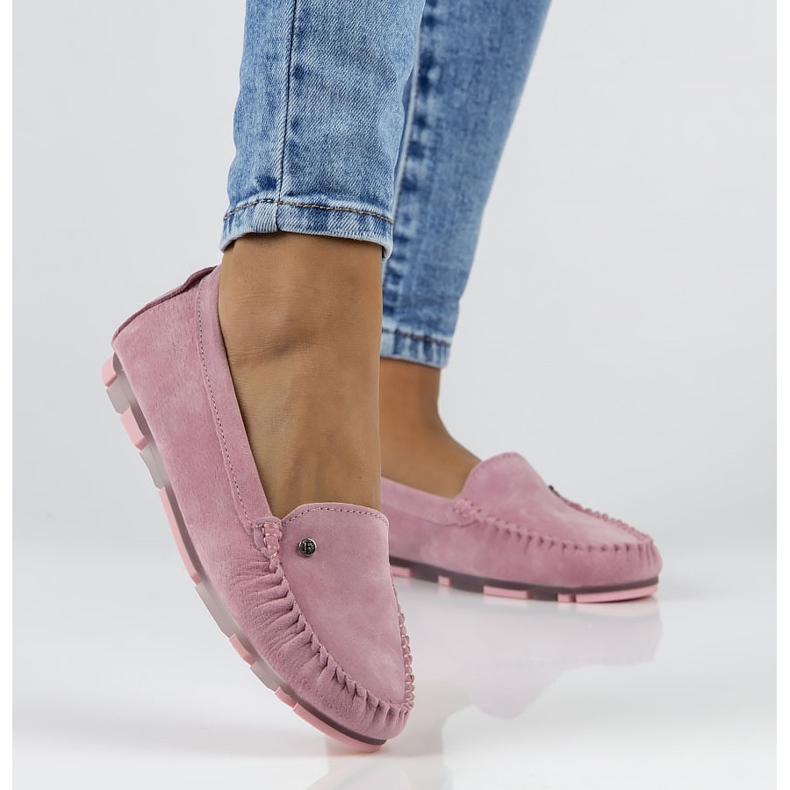 Mocassins en cuir Filippo DP2037/22 Pi rose 2