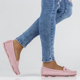 Mocassins en cuir Filippo DP2037/22 Pi Li rose 1