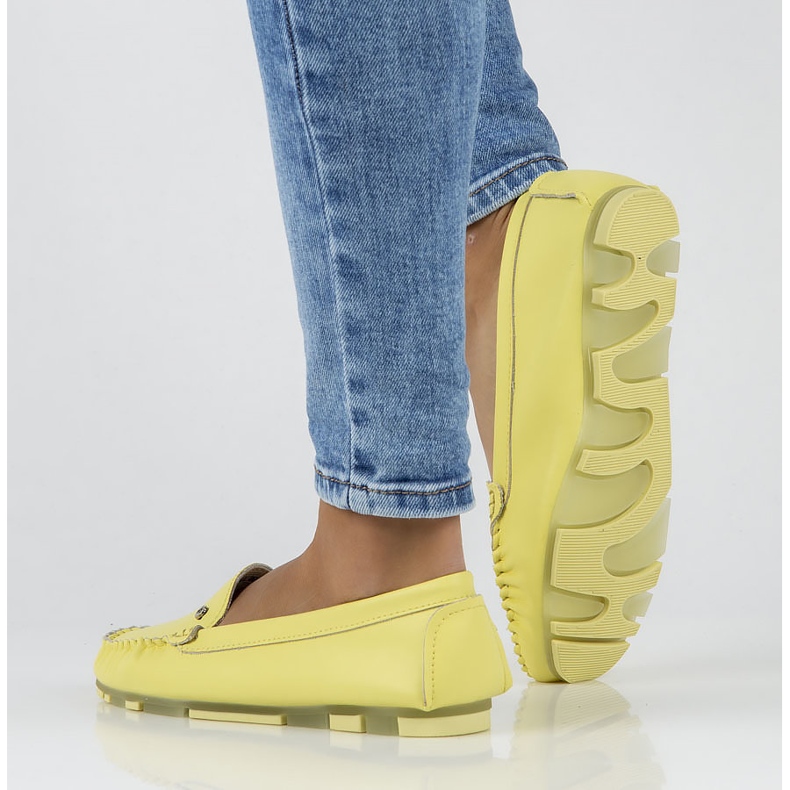 Mocassins en cuir Filippo DP2037/22 Yl Li jaune 2
