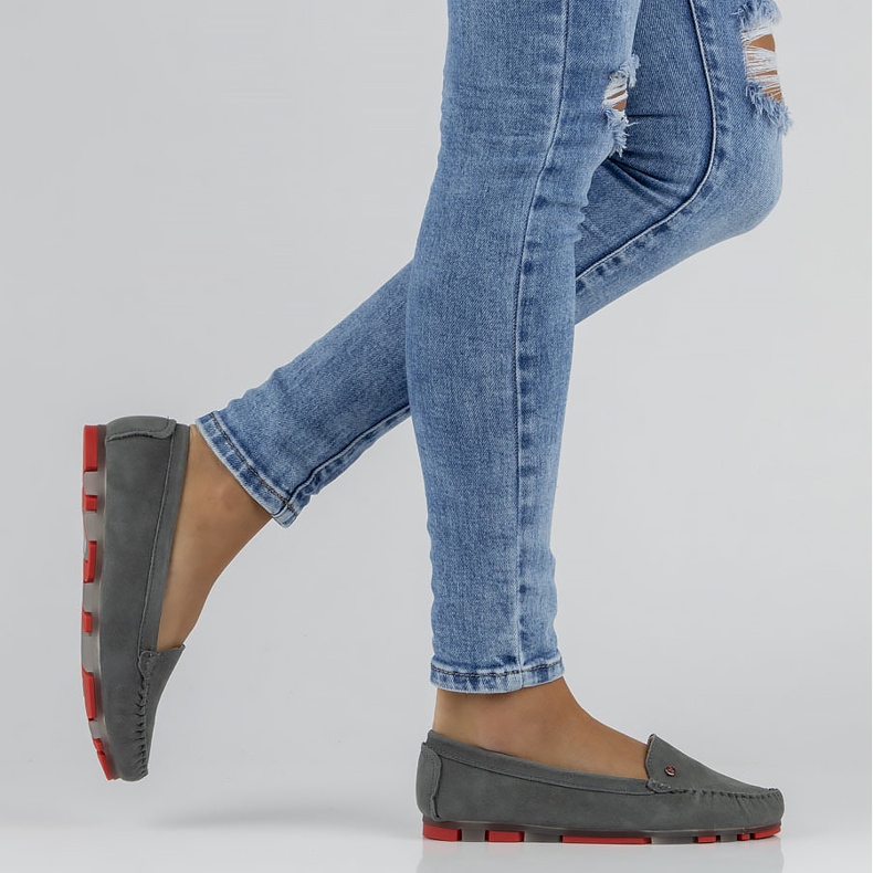 Mocassins Filippo DP2037/22 Gr Rd en cuir gris 1