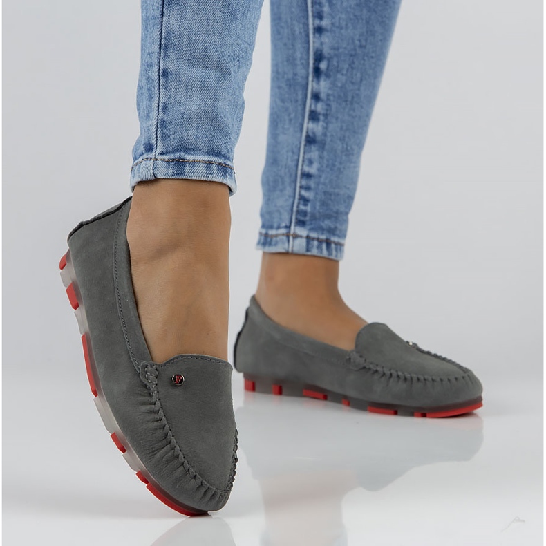 Mocassins Filippo DP2037/22 Gr Rd en cuir gris 2
