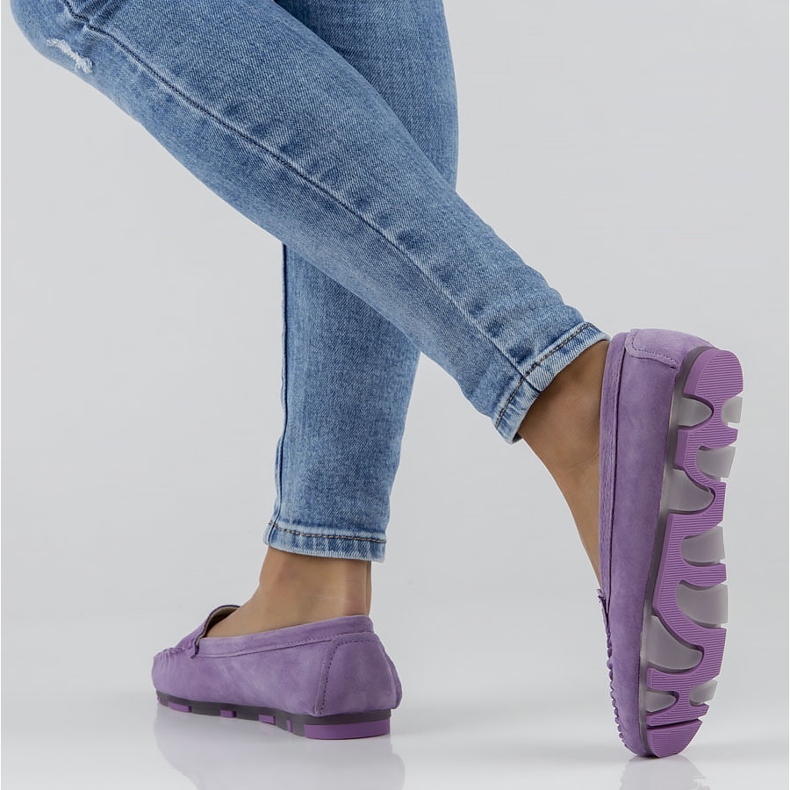 Mocassins en cuir Filippo DP2037/22 Vi violet 2