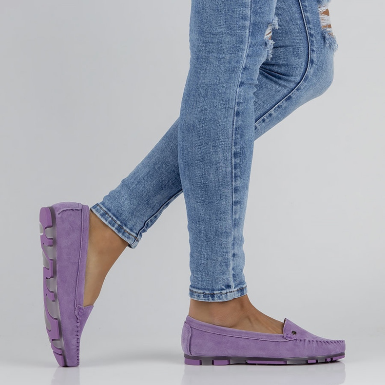 Mocassins en cuir Filippo DP2037/22 Vi violet 1