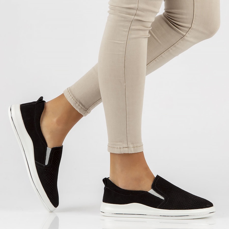 Chaussures en cuir Filippo DP3622 / 22 Bk noir le noir 2