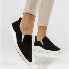 Chaussures en cuir Filippo DP3622 / 22 Bk noir le noir 1