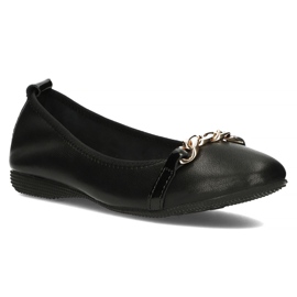 Ballerines en cuir Filippo DP3709/22 Bk noir 1