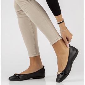 Ballerines en cuir Filippo DP3709/22 Bk noir le noir 8