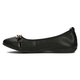 Ballerines en cuir Filippo DP3709/22 Bk noir le noir 2
