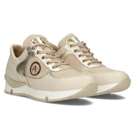 Baskets en cuir Filippo 141 beige 2