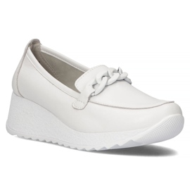 Chaussures en cuir Filippo DP3632 / 22 Wh blanc 1