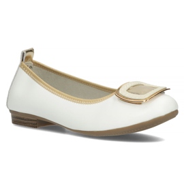 Chaussures en cuir Filippo DP3661 / 22 Wh blanc 1