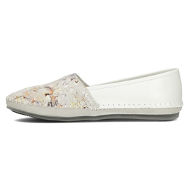 Chaussures en cuir Filippo DP031 / 22 Wh Yl blanc blanche jaune 3