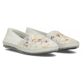 Chaussures en cuir Filippo DP031 / 22 Wh Yl blanc blanche jaune 4