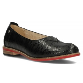 Chaussures en cuir Filippo DP3545 / 22 Bk noir le noir 3