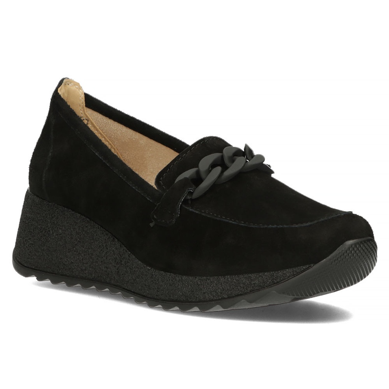 Chaussures en cuir Filippo DP3632 / 22 Bk noir le noir 1