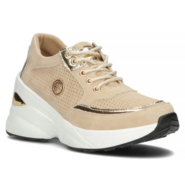 Baskets en cuir Filippo DP3655/22 Be beige 1